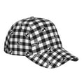 thumbnail image 3 of Daiia Anchor Black Tartan Plaid Baseball Cap Men Women Classic Adjustable For Running Workout And Outdoor Activitie All Season Dad Hat Gift, 3 of 9