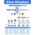 thumbnail image 6 of BLUEWING Adjustable Bent Rod Butt Heavy Duty Aluminum Alloy Rod Butt with Adjustable Angles at 0°, 30°, and 60° for Offshore Fishing, Up to 800lb Test, #6 Long Blue V2, 6 of 7