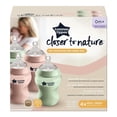 thumbnail image 2 of Tommee Tippee Closer to Nature Biberons pour Bébé, Tétines Semblables au Sein avec Valve Anti-Colique, 4x9oz Bouteilles, 2 of 5