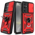 thumbnail image 3 of Venoro for Samsung Galaxy S24 Ultra/S24 Plus/S24 Case with Screen Protector Slide Camera Lens Protection Phone Cover with Stand, Red, 3 of 16