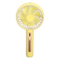 thumbnail image 2 of Handheld Fan, Mini Desk Fan 30 ° Adjustable Base Design Four Gears  For Home ANGGREK Amarillo, 2 of 8