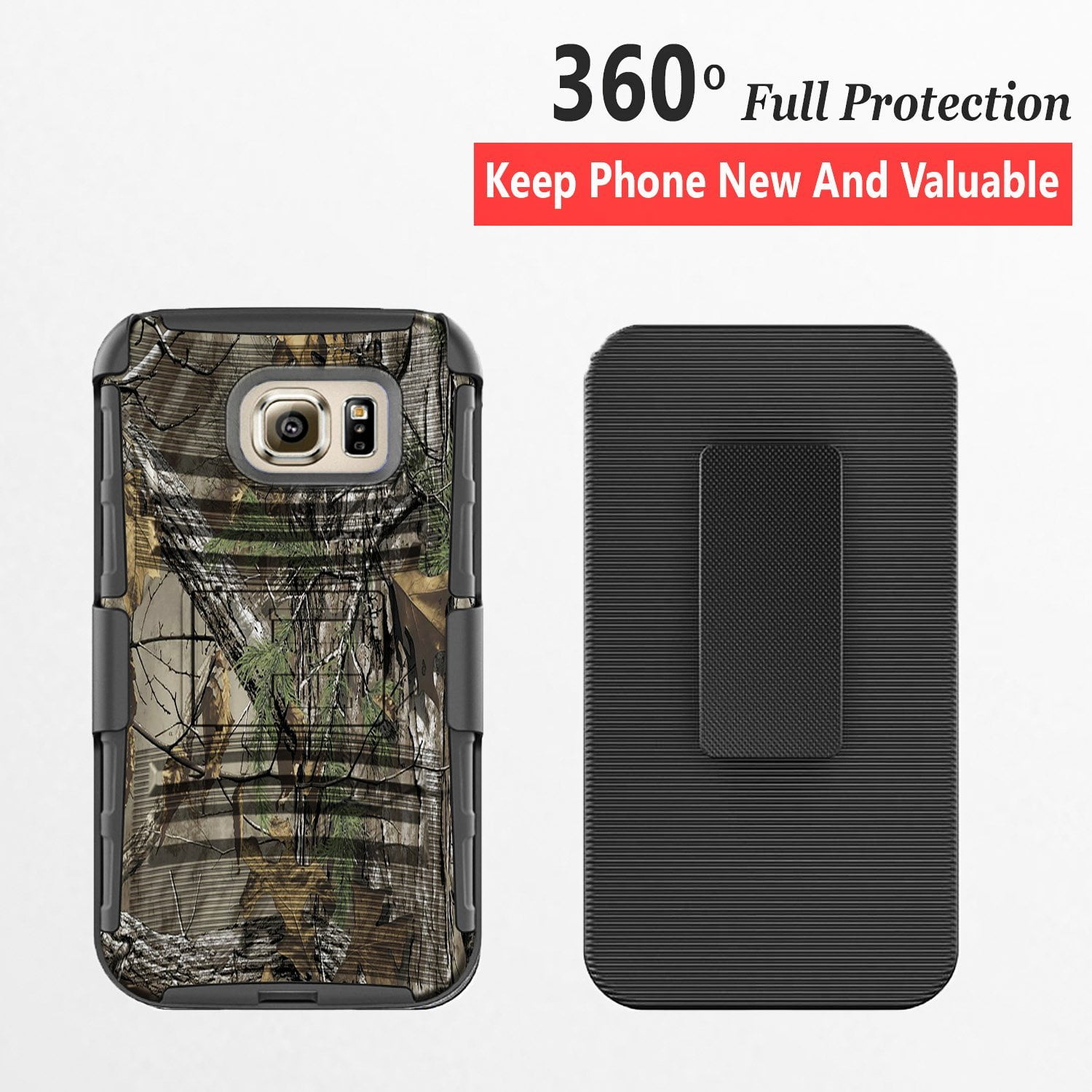Samsung Galaxy S7 Phone Case, Dual Layers Holster] And BuiltIn