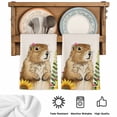 thumbnail image 5 of Groundhog Day Kitchen Towels Set of 1, Sunflower Spring Floral Botanical Rustic Absorbent Dish Towels for Kitchen, Microfiber Hand Towel, Quick Drying Tea Towel for Cleaning Decorative Dishcloths, 5 of 7