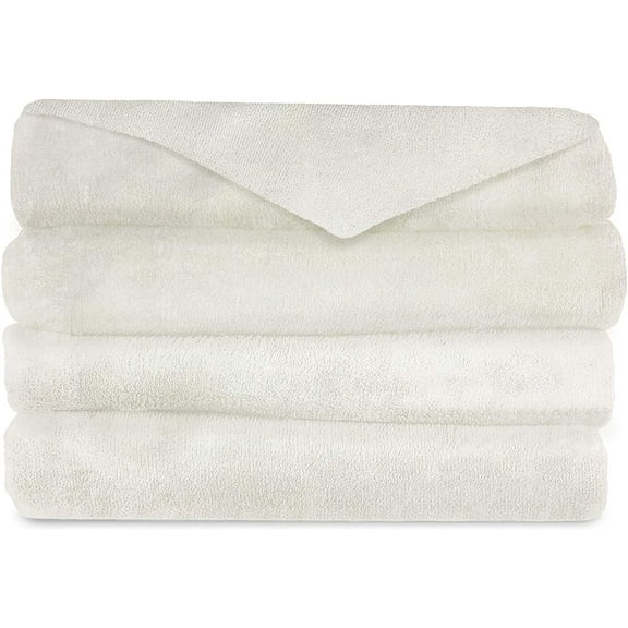 Sunbeam Soft and Plush Heated Velvet Throw Blanket, White