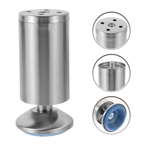 WHAMVOX  4 Pcs Adjustable Sofa Leg Stainless Steel Furniture Legs Finely Crafted
