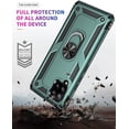 thumbnail image 6 of A42 5G Case, Samsung Galaxy A42 5G Case [ Military Grade ] Shock-Absorption Bumper Cover Samsung A42 5G Anti-Scratch Case with Ring Car Mount Kickstand for Samsung Galaxy A42 5G - Teal, 6 of 12