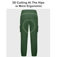 thumbnail image 6 of Little Donkey Andy Men's Hiking Pants Lightweight Quick Dry Outdoor Running Cargo Deep Green S, 6 of 7