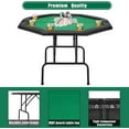 thumbnail image 4 of AVAWING 29" Game Poker Table w/Stainless Steel Cup Holder Casino Leisure Table for 8 Players, Green, 4 of 6