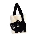 thumbnail image 3 of Bolso de Mano Fernando PU Hobo Gran Capacidad Beige Negro, 3 of 8