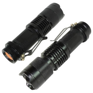 - 2-Pack Tactical CREE LED Flashlight 300 Lumen Ultra Bright Tiny Torch 3 Modes