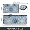 thumbnail image 7 of Blue Ethnic Mandala Pattern Kitchen Rugs Sets Of 2,Anti Fatigue Kitchen Mat Rugs Non Slip Washable,Decorative Kitchen Floor Mats for Kitchen,Sink,Laundry,17"X30"+17"X47", 7 of 7