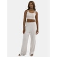 thumbnail image 2 of Avia Women’s and Women's Plus Corded Ribbed Seamed Wide-Leg Pants, Sizes XS-4X, 2 of 5
