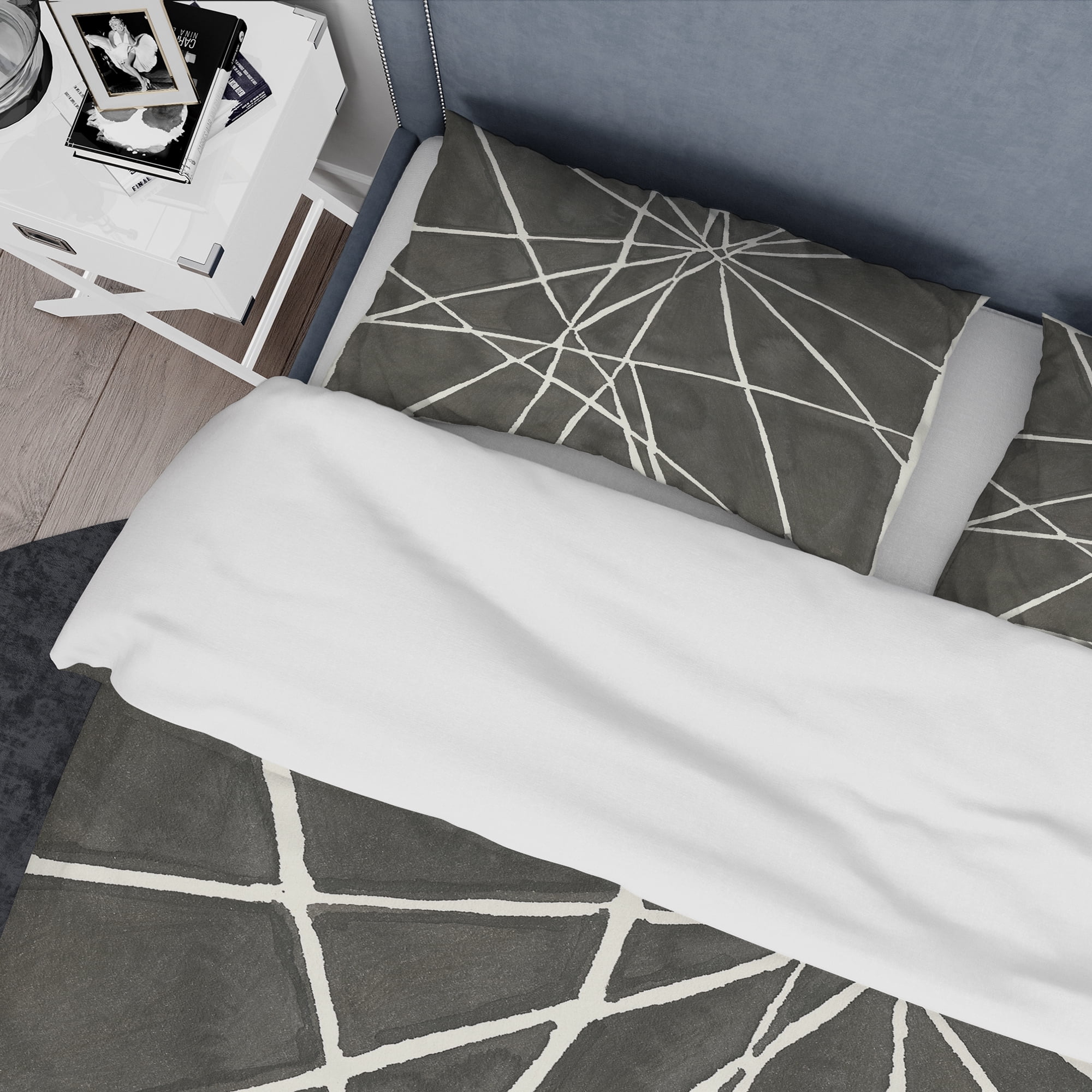 Designart 'Minimalist Graphics II' Geometric Duvet Cover Set