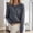 *Dark Gray, variant on Womens Round Neck Button Down Knit Sweater,Long Sleeve Soft Classic Basic Knit Cardigan Sweater Orange,Womens Plus M