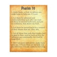 thumbnail image 1 of Scripture Walls Psalm 70 Chapter Gold Bible Canvas Christian Wall Art Ready to Hang Unframed, 1 of 7