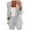 G-Grey, variant on 2025 Women's Trousers Suit Womens Elegant Solid Color Pants for Women Work Casual Suit Long Sleeve Cardigan Dressy Pant Suits for A Wedding Pockets Top Elastic Straight Homecoming Suits for Women