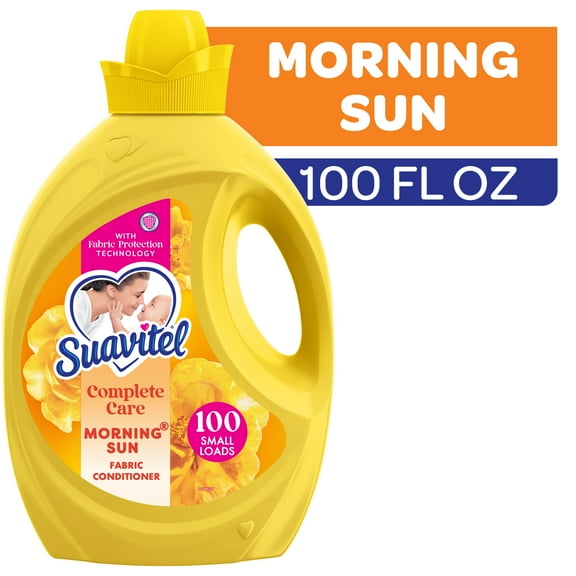 Suavitel Complete Liquid Fabric Softener, Fabric Conditioner, Morning Sun Scent, 100 fl oz Bottle