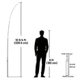 thumbnail image 2 of InstaHibit 10 Pack 11ft Feather Flag Pole Kit with 20" Ground Spike Flag Base, 2 of 9