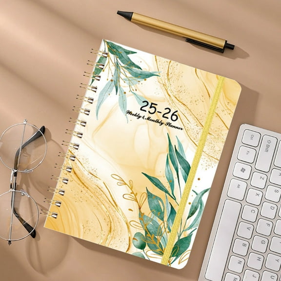 Steadline 2025 Planner Notebook with Coil Binding - Weekly Monthly Organizer for Schedule Management and Note Taking
