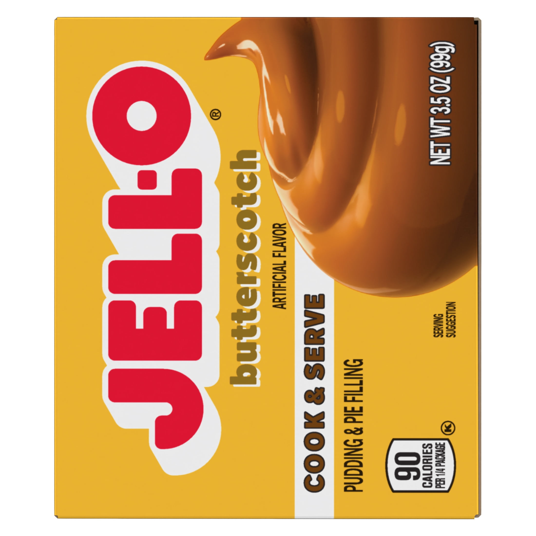 (7 pack) Jell-O Cook & Serve Butterscotch Pudding & Pie Filling Mix, 3.5 oz Box
