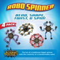 thumbnail image 1 of Stomp Rocket Robo Spinner Transformable Fidget Spinner Paquete de 4 - Transformer Robot Fidget Toy para niños - Cool Sensory Gadgets - Regalos de tallo giratorio y recuerdos de fiesta para niños, niña, 1 of 6