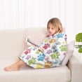 thumbnail image 4 of White Dog Paw Footprint Blanket Hoodies for Kids 6-13YR Oversize Wearable Blanket Hoodies for Boys Girls Teens, 4 of 7