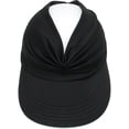 thumbnail image 4 of Womens Sun Visor Hat Wide Brim Summer Upf 50+ Uv Protection Beach Sport Cap, 4 of 5