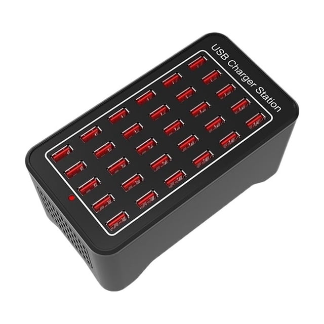 150W 30 Port USB Charging Station Universal USB Charger Multi Port for Phone and Tablet ,Universal Compatibility