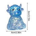 thumbnail image 2 of Highland Cow Stress Toy 1-Pack – Squishy Rubber Animal in Multiple Colors for Anxiety Relief Desk Fidget Gift(#H), 2 of 5