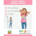 thumbnail image 3 of Disney Pixar Toy Story Bo Peep Jessie Toddler Girls 4 Pack T-Shirts Toddler to Big Kid, 3 of 5