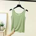 thumbnail image 4 of YHAJDS Womens Sleepwear Solid Sleeveless Crew Neck Loose Thin Soft Summer Pajama Shirts, 4 of 9