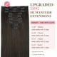 thumbnail image 2 of Extensiones de cabello con clip, cabello humano real, extensiones de cabello humano Remy con clip para mujeres, cabell, 2 of 5