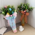 thumbnail image 4 of EUDIDV Easter Decorations Easter Eggs Easter Carrot Wreath Faux Plant Door Hanging Home Party Hanging Decoration Decorations Hangers Easter Party Supplies, 4 of 7