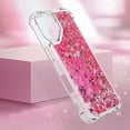 thumbnail image 6 of Case for iPhone 16 Plus Case Glitter Cute Bling Love Liquid Quicksand Clear Soft TPU Girls Women Stylish Bumper Shockproof Protective Cover for iPhone 16 Plus 6.7 inch Rose YB, 6 of 14