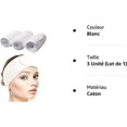 thumbnail image 2 of Diadema de maquillaje Sailing Algodón 3 piezas 64x8.5cm blanco, 2 of 5