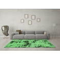 thumbnail image 3 of Ahgly Company Indoor Square Persian Emerald Green Bohemian Area Rugs, 4' Square, 3 of 4