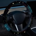 thumbnail image 2 of Virgo Constellation 14.5 Inch Printing PVC Leather Car Wheel Cover Steering Wheel Cover Auto Accessories, 2 of 6