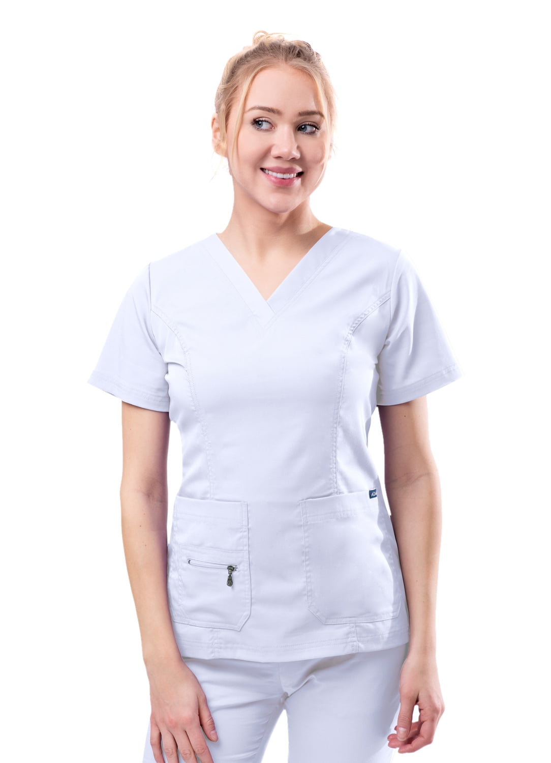 Adar Adar Pro Scrubs For Women Elevated VNeck Scrub Top Walmart