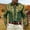 Green, variant on Print Long Sleeve Shirt for Casual Everyday Wear with Western Cowboy Vibe and Button Down Design