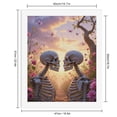 thumbnail image 2 of Paint by Numbers Kit for Adults, Skeletons Sunset Blossoms Butterflies Paint by Numbers, Easy Paint by Numbers Kit for Adults Beginner, DIY Adult Paint by Number Kits on Canvas, 12x16in Home Decor, 2 of 7