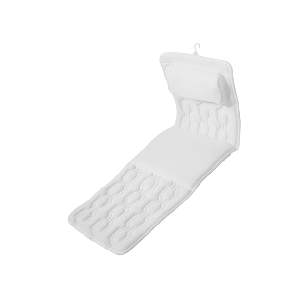 Almohada de baño de cuerpo completo, cojín de colchón antideslizante suave para bañera, soporte de espalda transpirable para bañera de SPA, baño, Estilo B Soledad Almohada de bañera