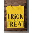 thumbnail image 3 of Trick Or Treat T-Shirt Men -Image by Shutterstock, Male 4X-Large, 3 of 4