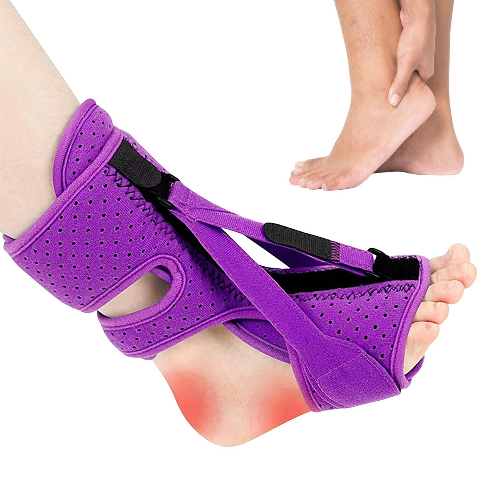 Foot Orthopedic Brace, Soft Plantar Fascia Night Splint for Women and