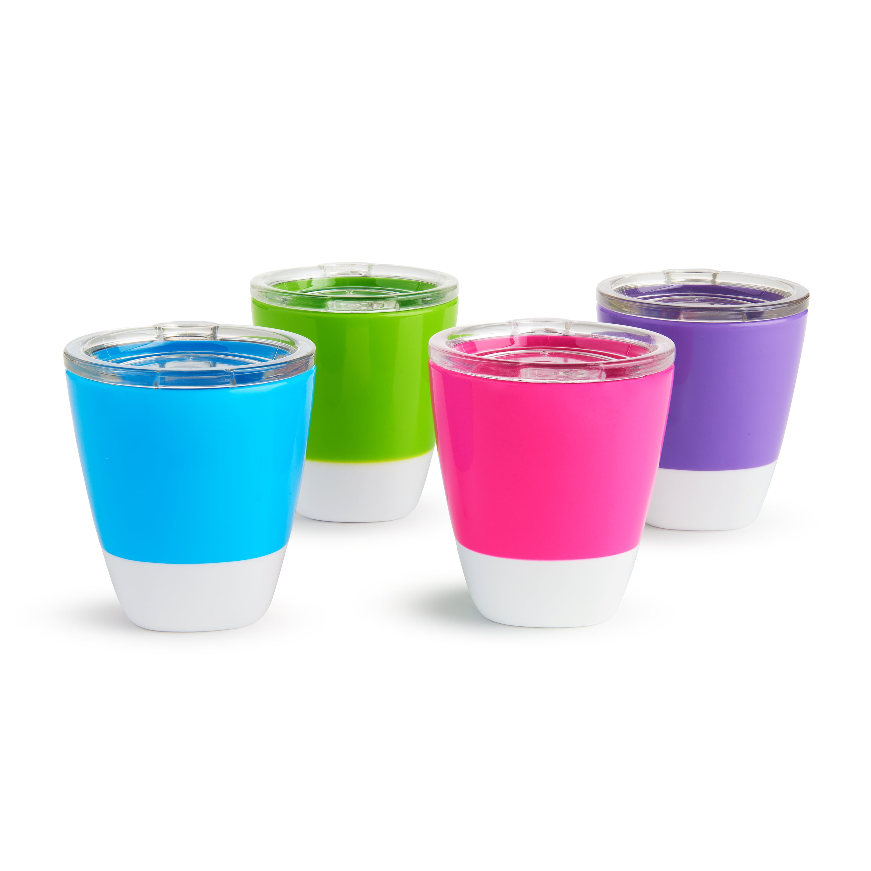 Munchkin® Splash™ Open Toddler Cups with Training Lids, 7 oz, Multi-Color, Unisex, 4 Pack