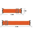 thumbnail image 5 of Nylon Watch Band Compatible with Samsung Galaxy Galaxy Galaxy Watch 8 40/44mm/Watch 8 Classic 46mm,Adjustable Elastic Sport Breathable Loop Replacement Strap Wristbands,Orange, 5 of 7