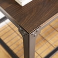 thumbnail image 2 of Wilson Riveted Dark Walnut Entry Bench by River Street Designs, 2 of 12
