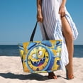 thumbnail image 6 of Balery Funny Alarm Clock Illustration Beach Travel Bag - Water-Resistant, Large Capacity Lightweight Tote with 7 Pockets for Women and Men - Perfect for Beach, Pool, Gym, and Travel, 6 of 7
