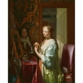 thumbnail image 3 of Philip van Dijk 20x24 Black Modern Framed Museum Art Print Titled - Lady at Her Toilet (C. 1720), 3 of 5