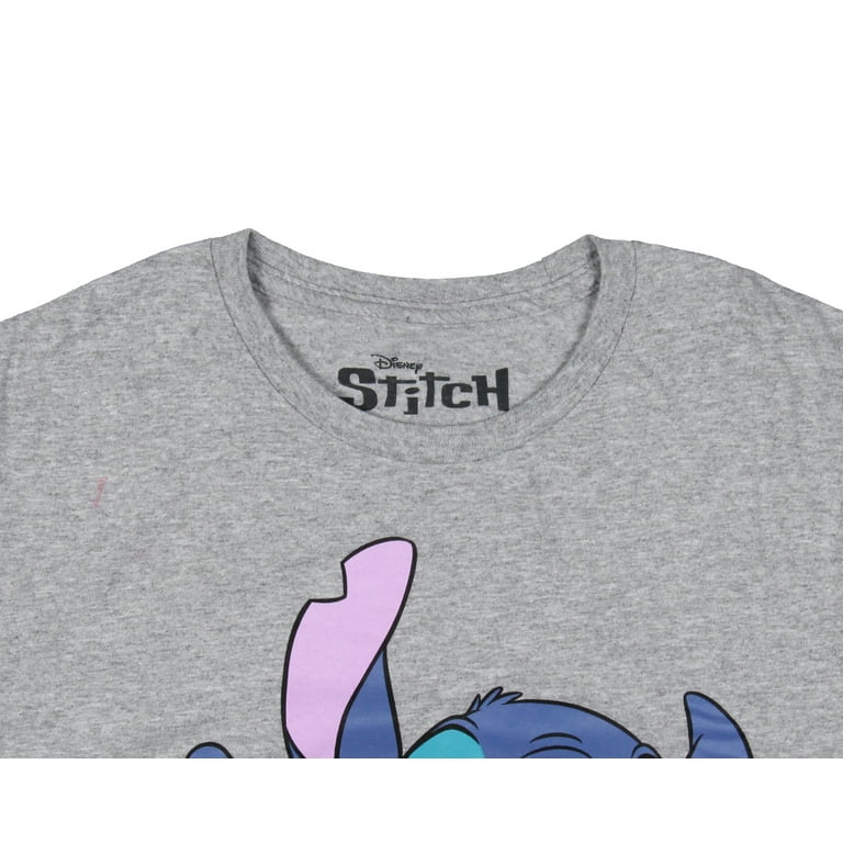 Disney Lilo Stitch Mens Happy Pose Stitch Character Design T Shirt S