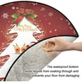 thumbnail image 2 of Coolnut Christmas Santa Claus Christmas Tree Mat Round Christmas Tree Stand Mat Decoration for Holiday Party Home Christmas Day Ornaments Floor Door, 28.3", 2 of 6